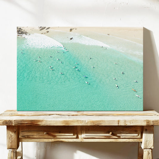 Snapper Rocks surf break canvas print QLD