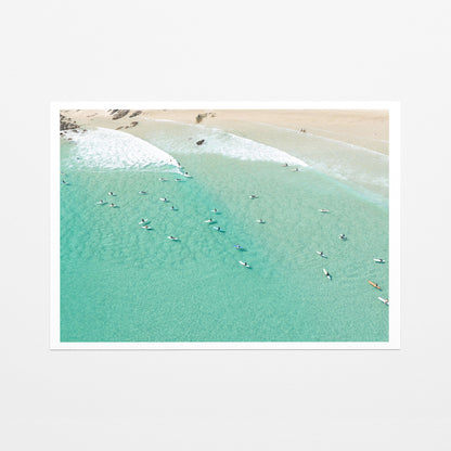 Snapper Rocks surf break fine art paper print