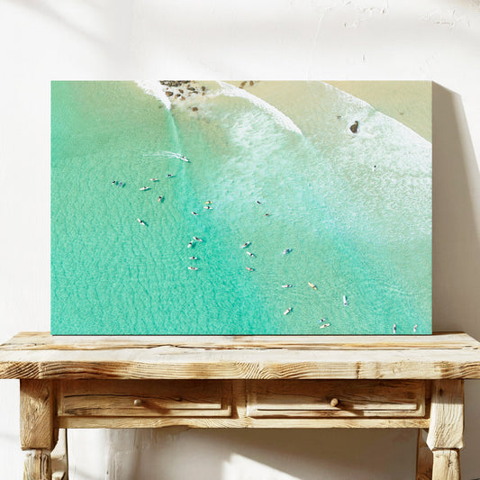 Snapper Rocks surf lineup wall art QLD