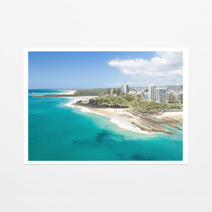 Snapper Rocks Point Danger fine art paper print