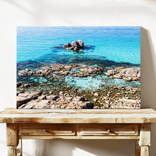 Gannet Rocks reef aerial canvas print Dunsborough
