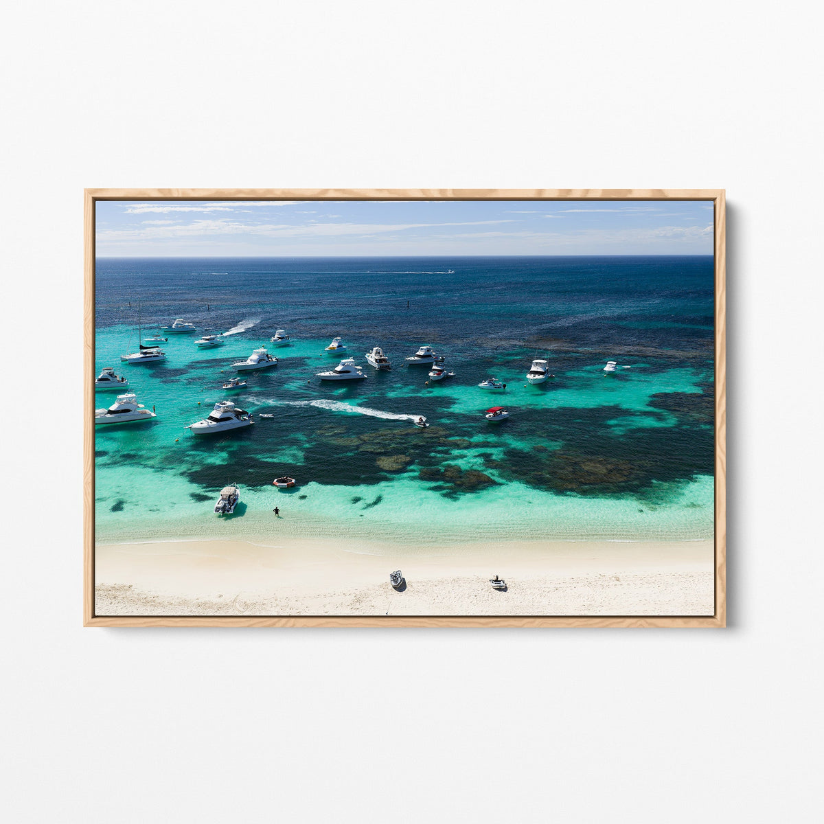 Longreach Bay oak framed canvas