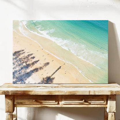 Manly Beach aerial canvas wall art Sydney