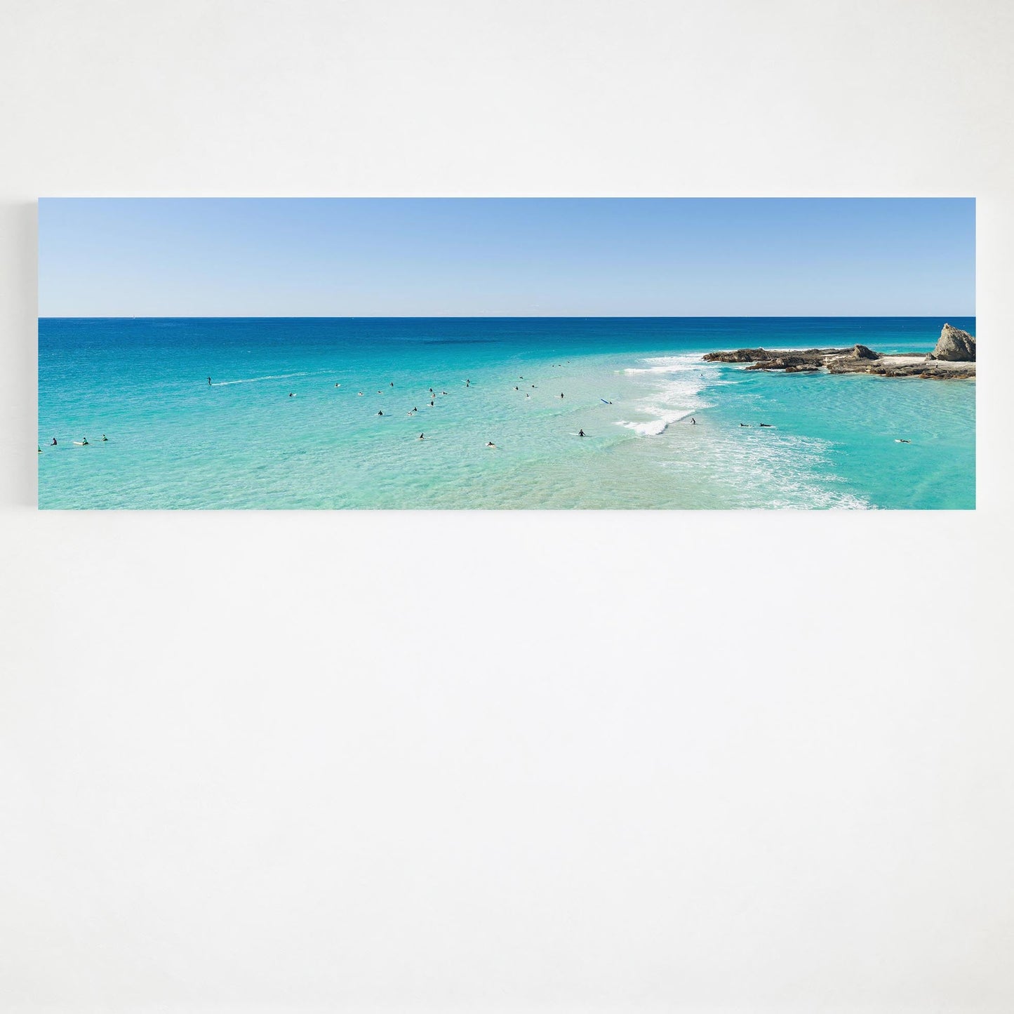 Palm Beach surfers point panoramic canvas wall art Gold Coast