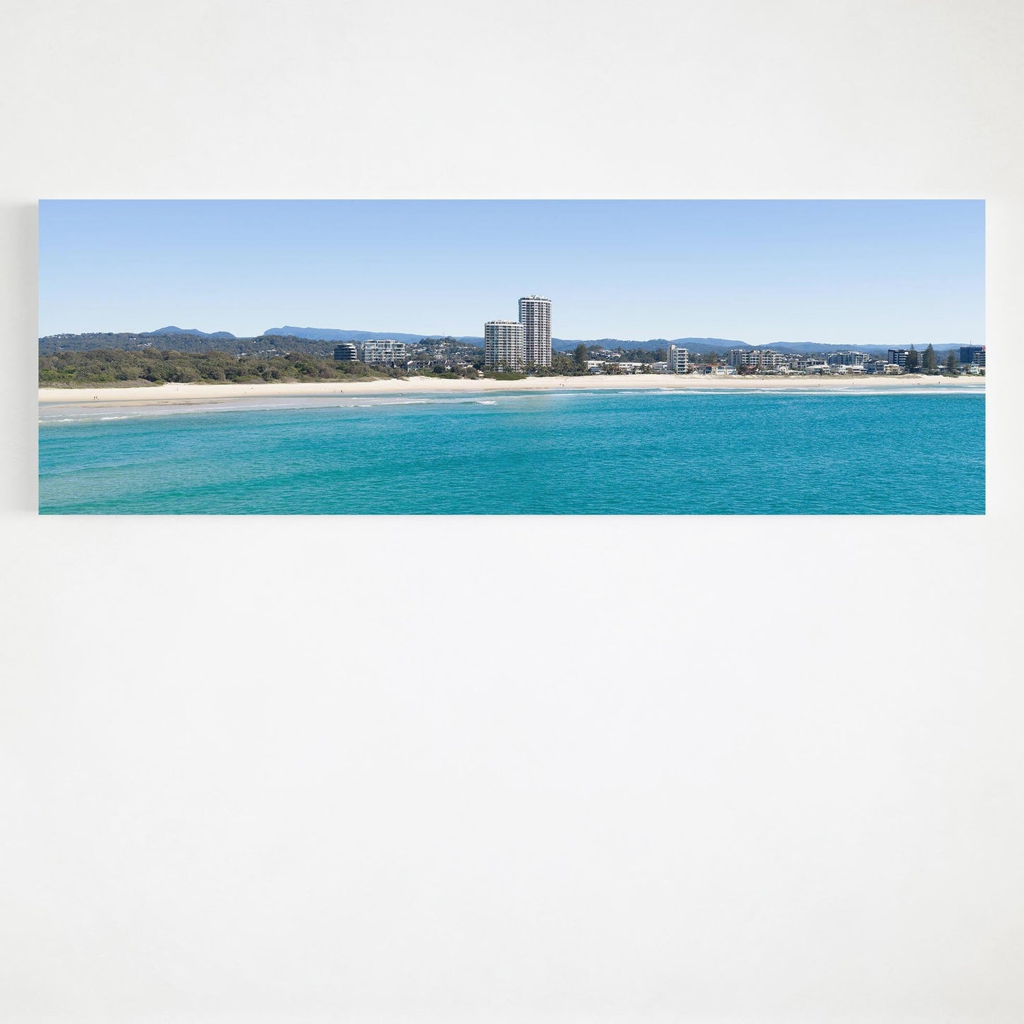 Palm Beach skyline panoramic canvas wall art Gold Coast