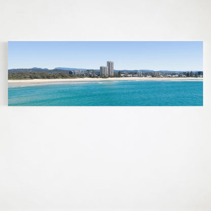 Palm Beach skyline panoramic canvas wall art Gold Coast
