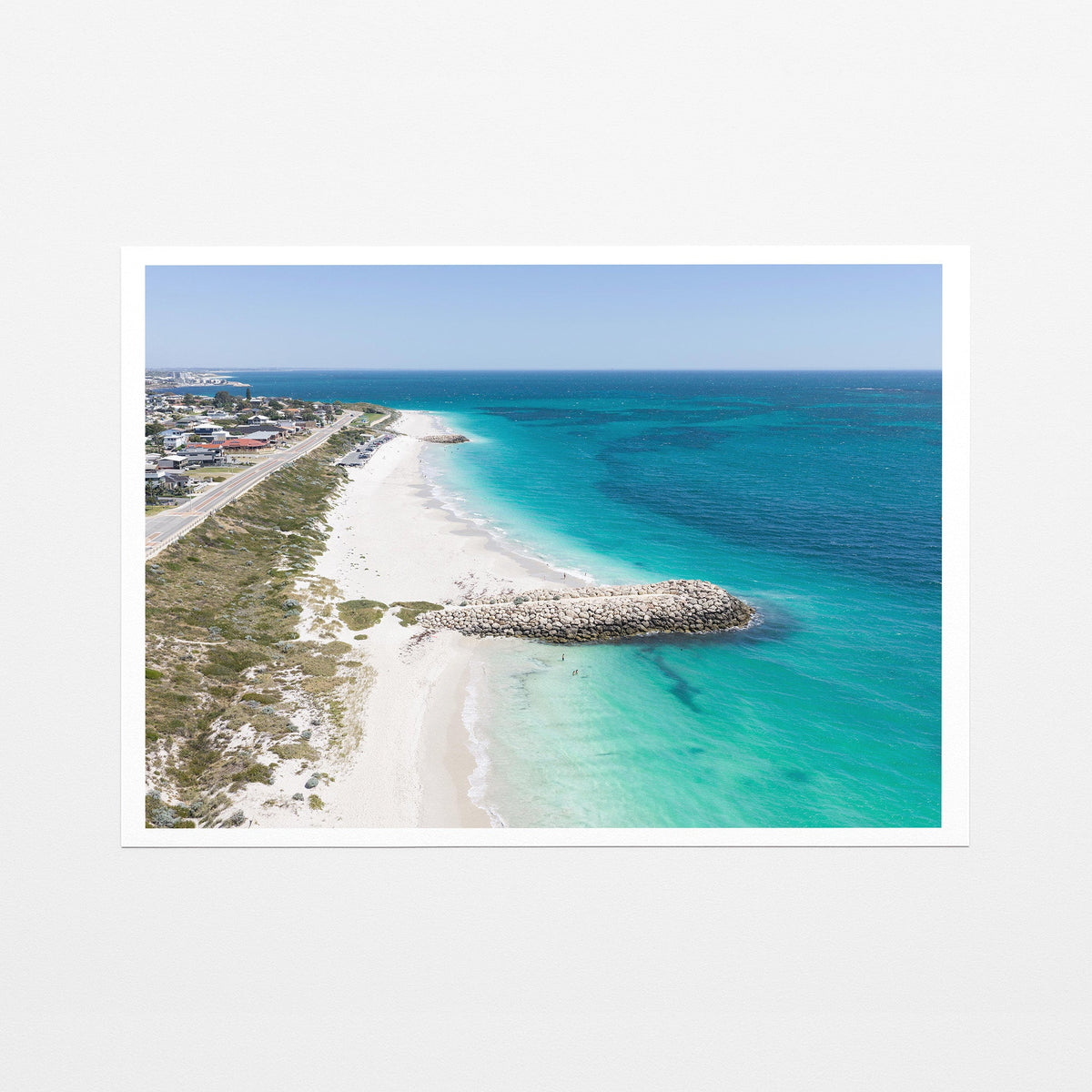 Quinns Rocks groyne fine art paper print