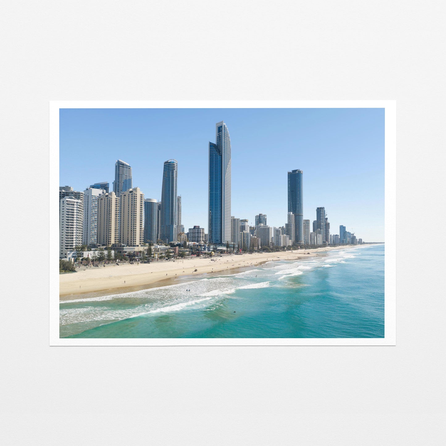 Surfers Paradise beach Fine Art Paper Print
