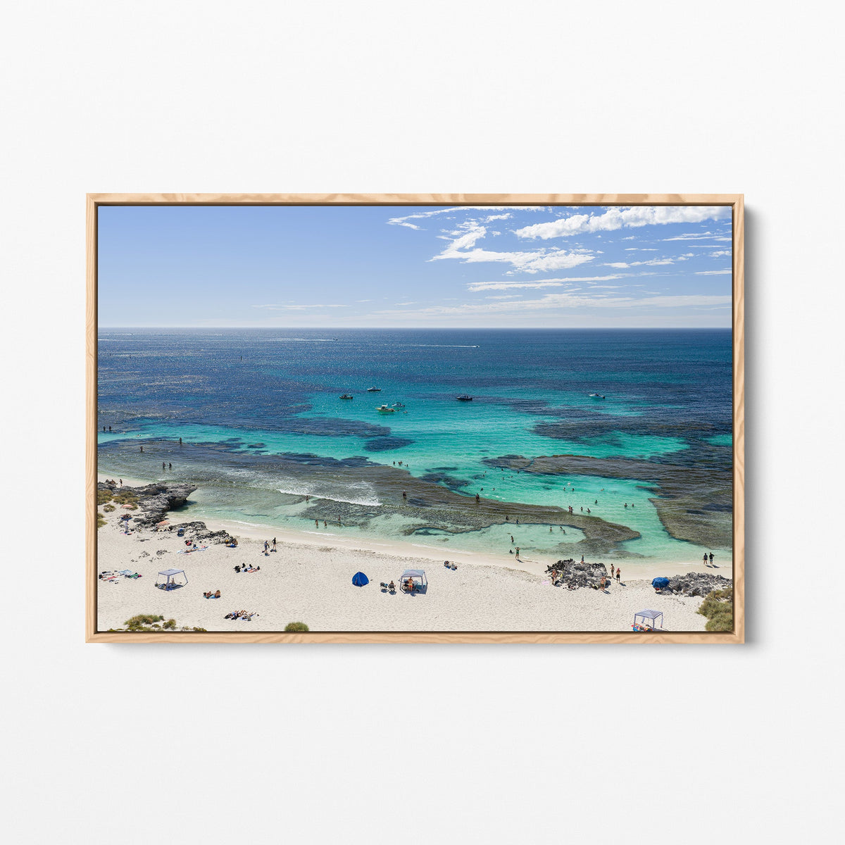 The Basin Reef oak framed canvas