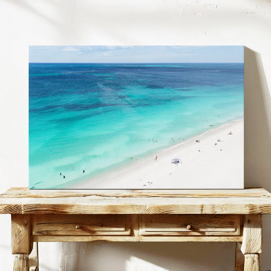 Whitfords Beach aerial canvas wall art Perth WA