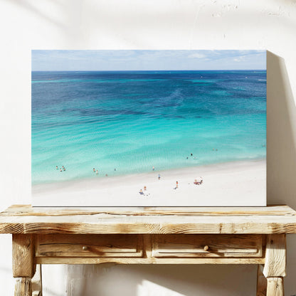 Whitfords Beach aerial canvas print WA