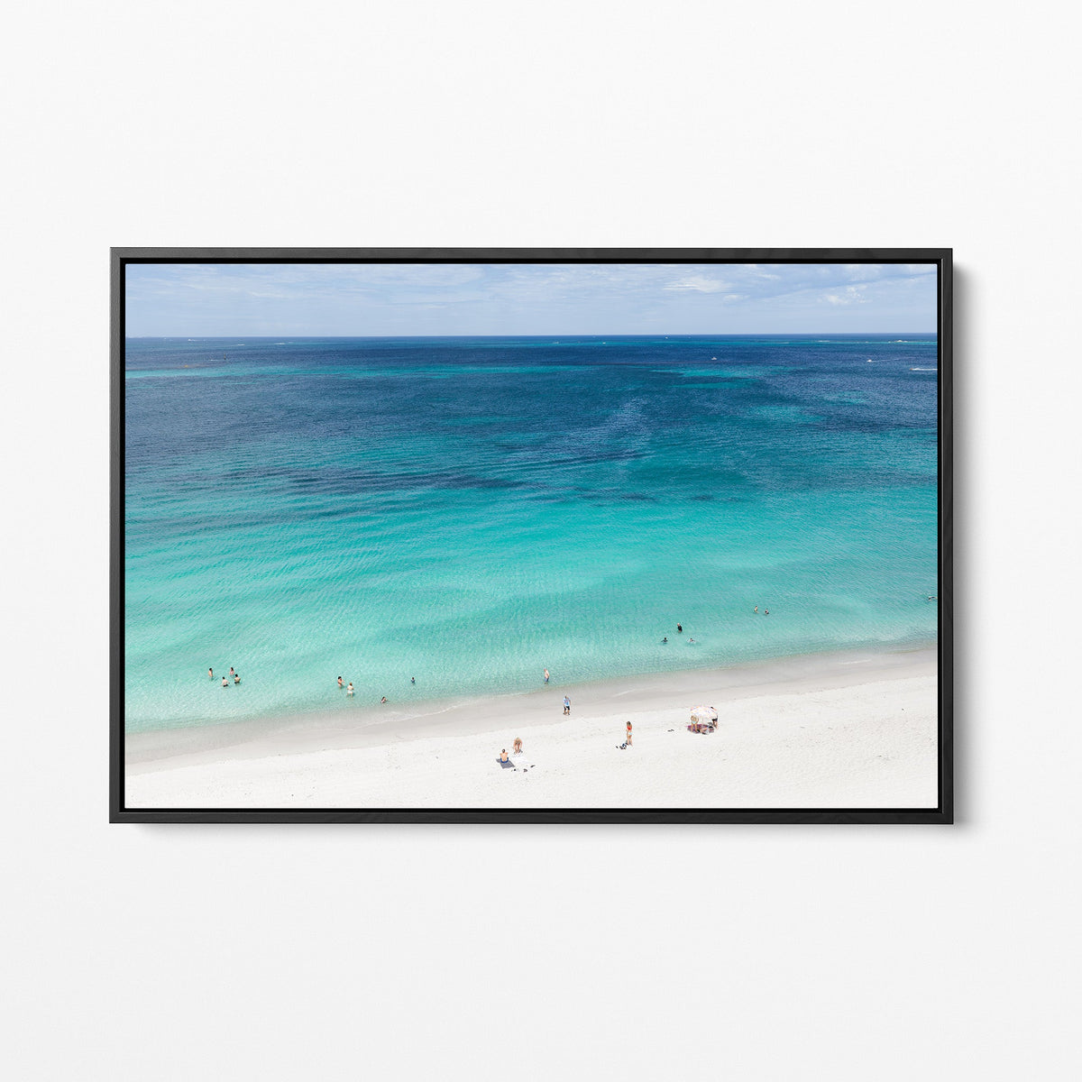 Whitfords Beach black framed canvas II