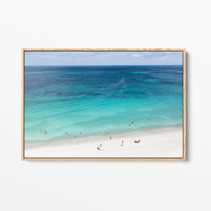 Whitfords Beach oak framed canvas II