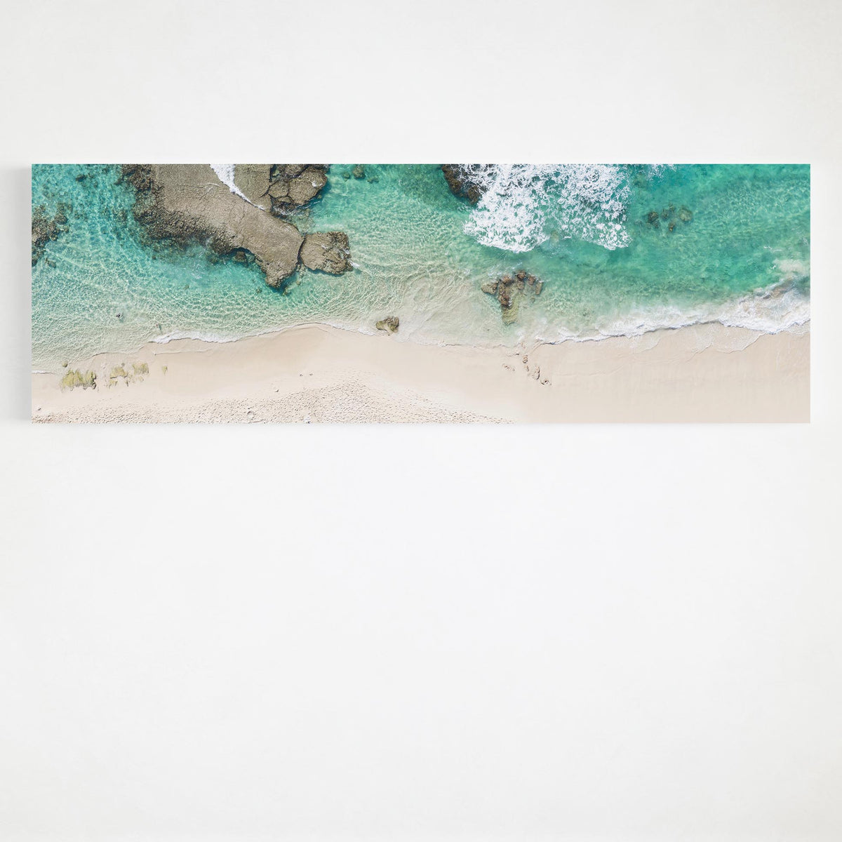 Yallingup rock shelf panoramic canvas wall art WA