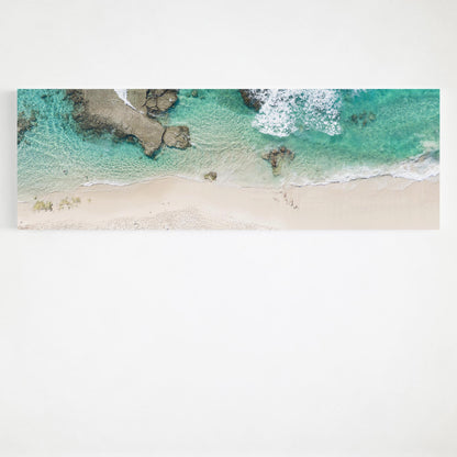 Yallingup rock shelf panoramic canvas wall art WA