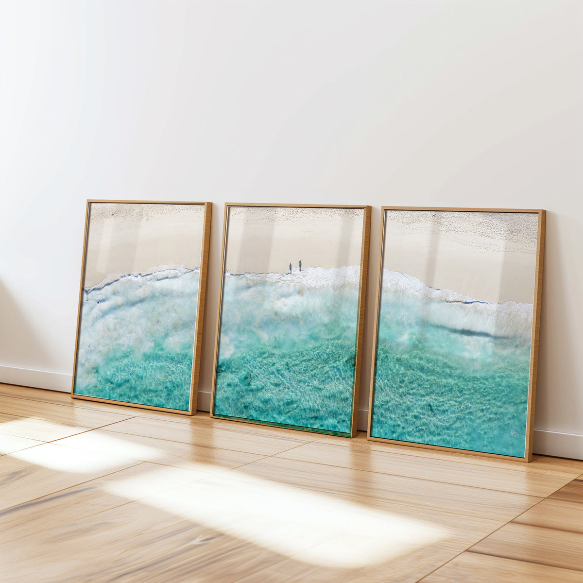 Yallingup birdseye three piece canvas wall art WA