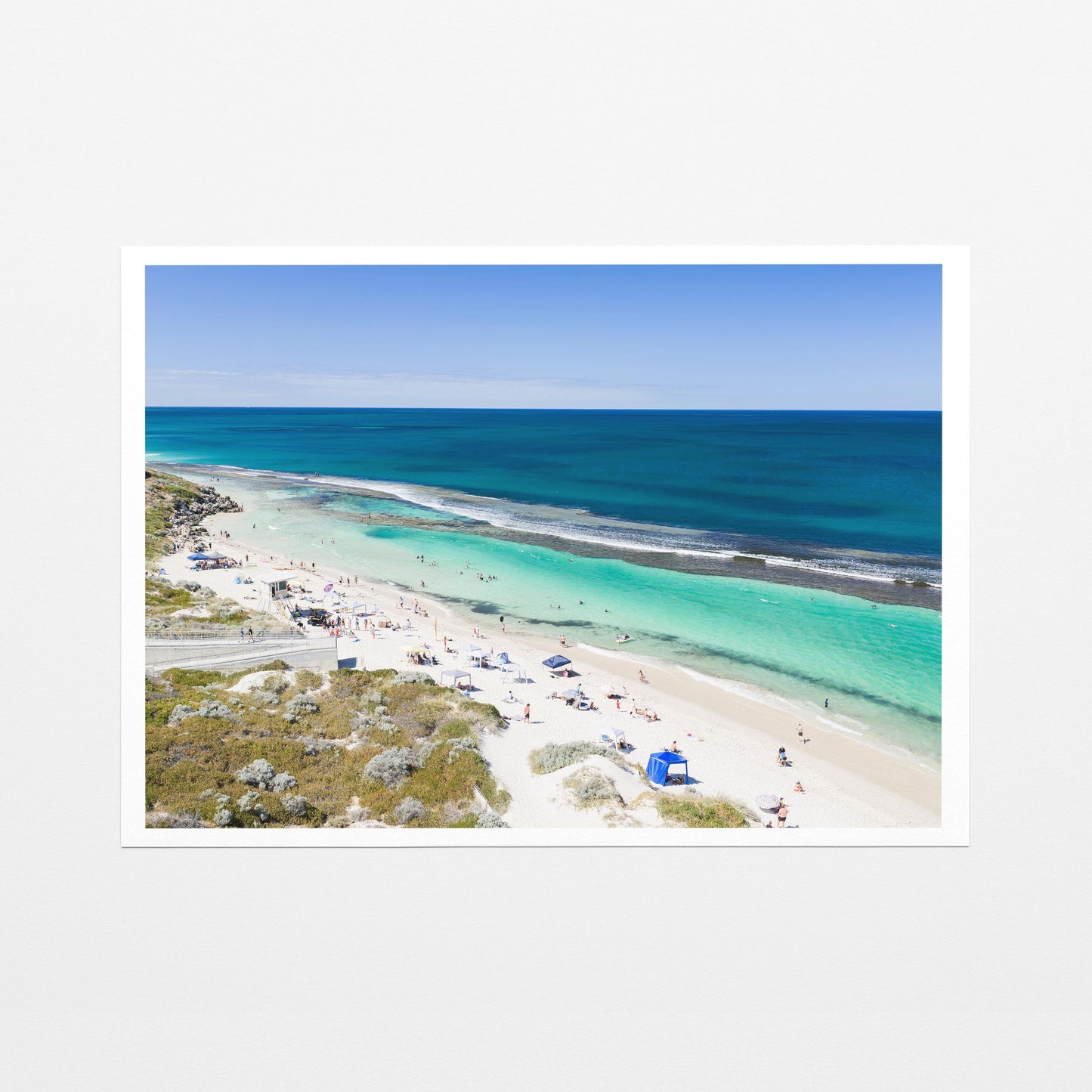 A summer day at Yanchep Lagoon printed on fine art paper with a white border