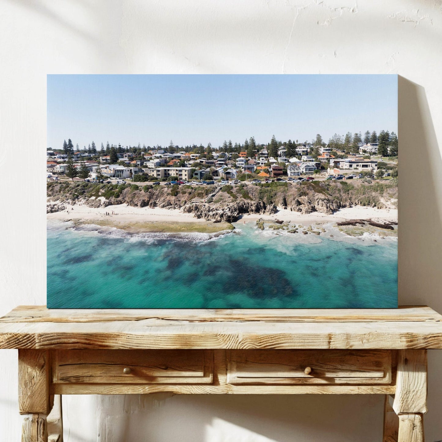 Aerial photograph of Grant Street Beach Perth