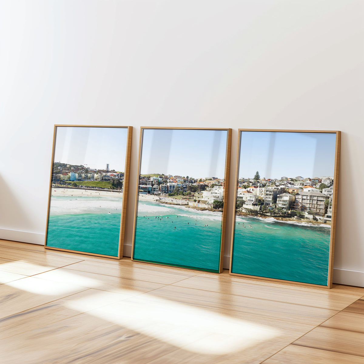 Bondi Beach three piece canvas wall art II NSW