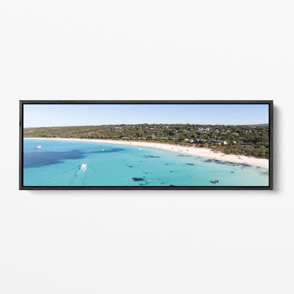 Bunker Bay panoramic black framed canvas Dunsborough