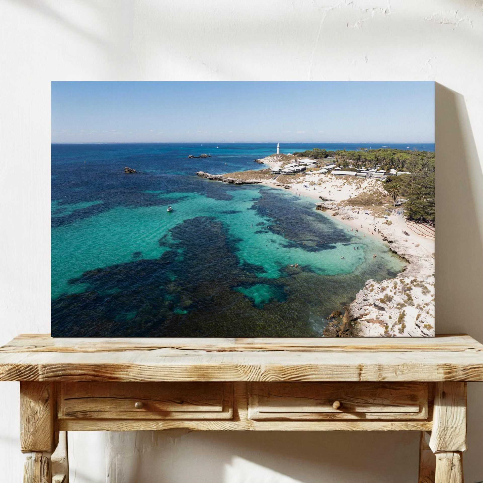 Aerial photograph of The Basin Rottnest Island