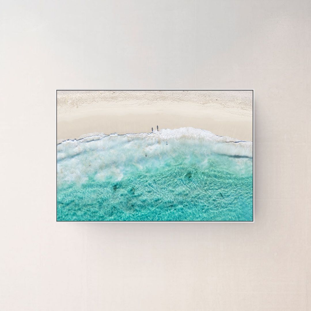 Yallingup Beach canvas displayed on a wall