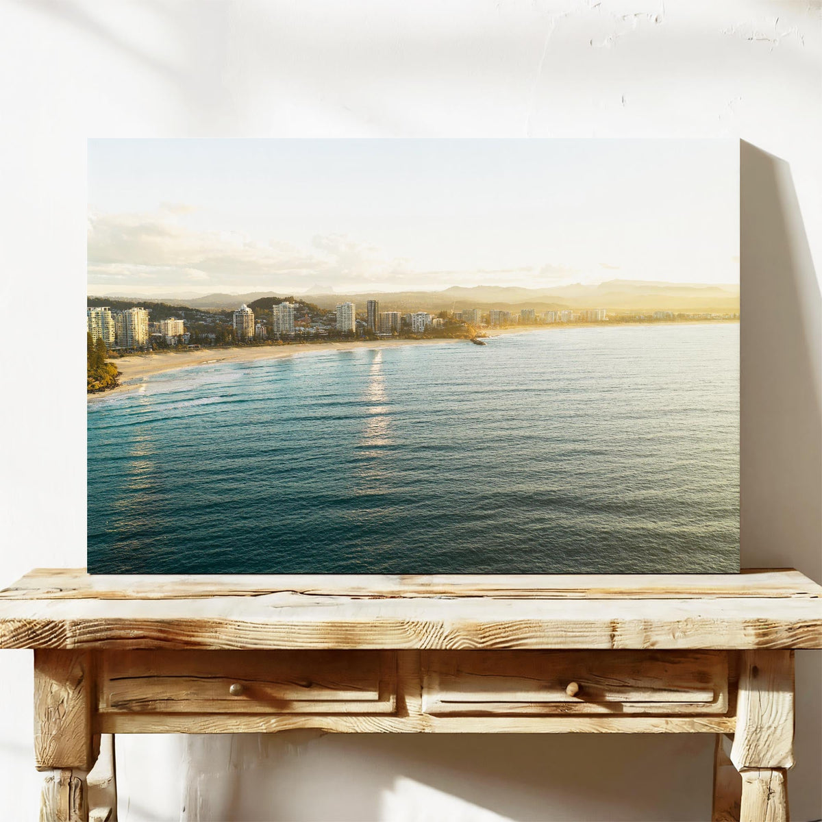 Coolangatta Beach wall art QLD canvas