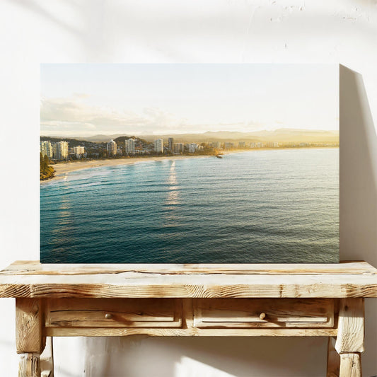 Coolangatta Beach wall art QLD canvas