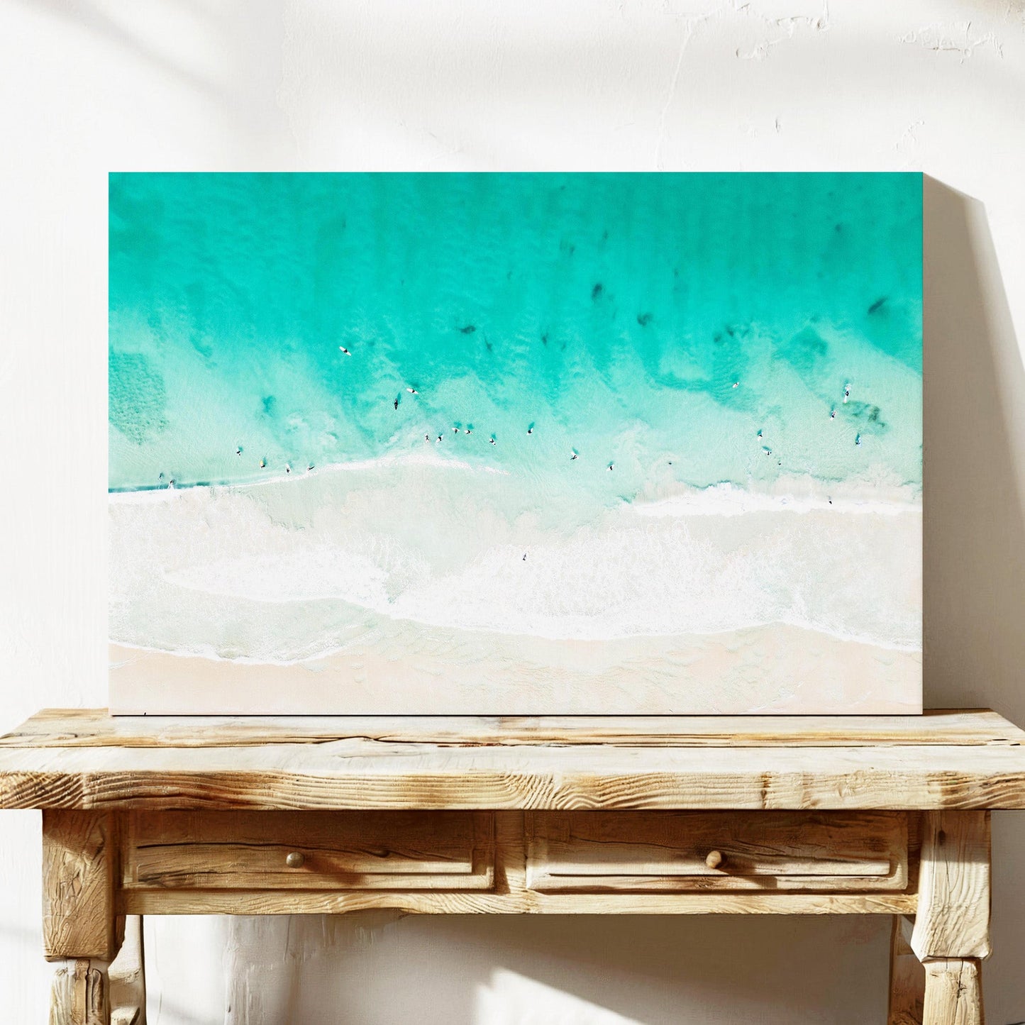 Ocean waves aerial canvas wall art Scarborough Perth