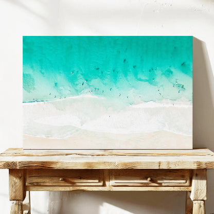Ocean waves aerial canvas wall art Scarborough Perth