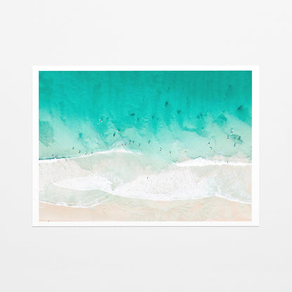 Ocean waves fine art paper print