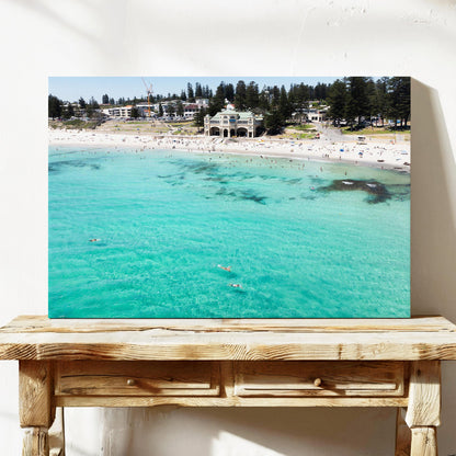 Cottesloe Beach aerial canvas wall art Perth