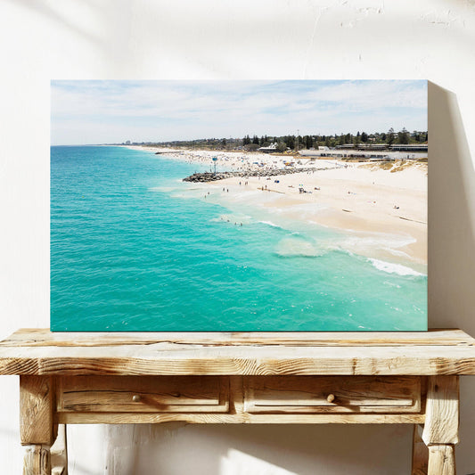 Cottesloe Beach aerial canvas wall art Perth