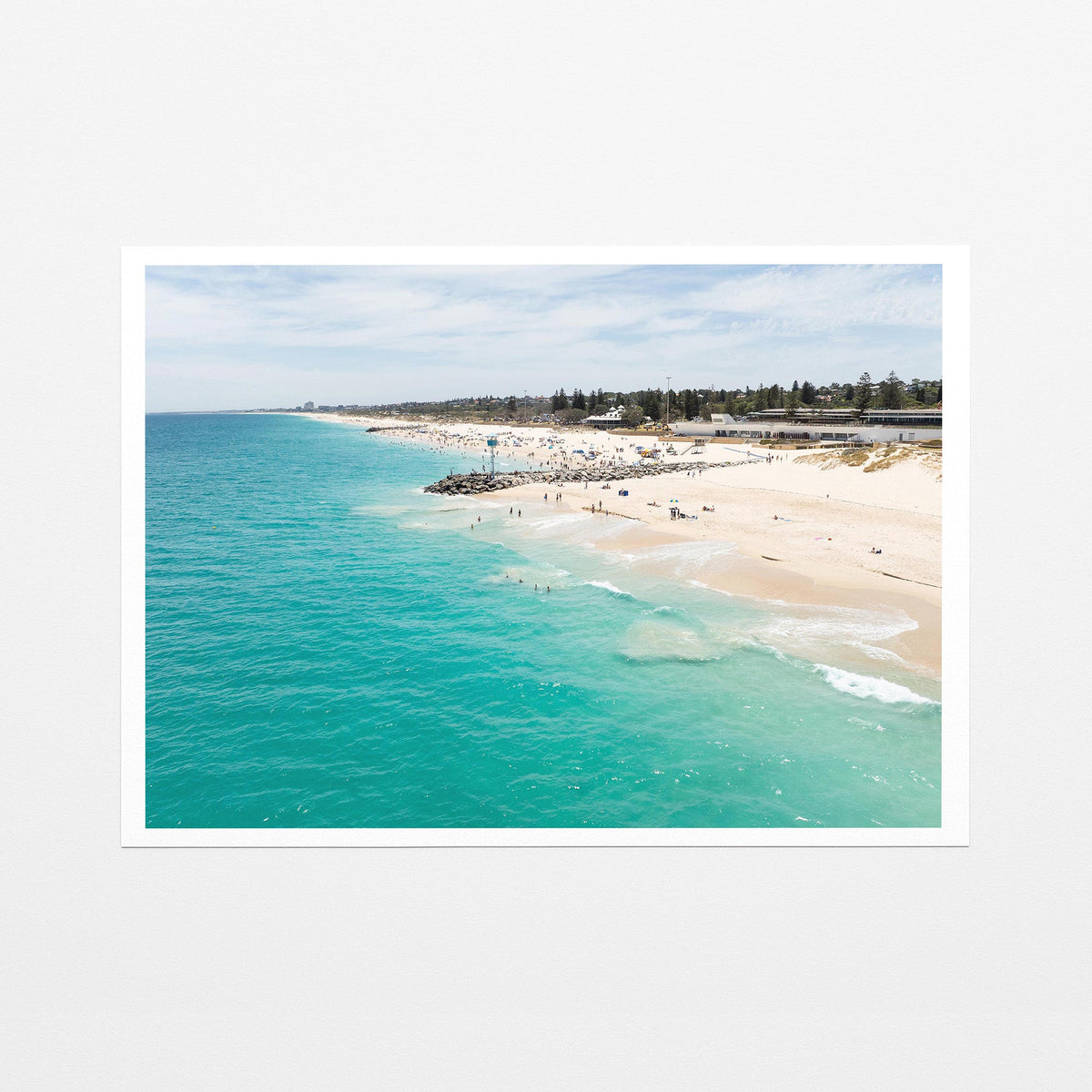 City Beach fine art paper print