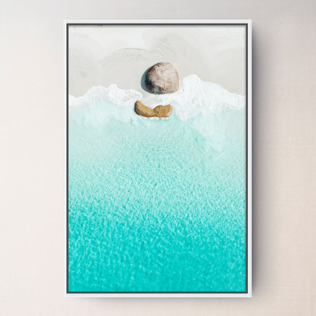 Little Beach, Albany canvas displayed on a wall