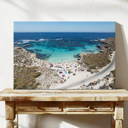 Aerial photograph of Little Salmon Bay, Rottnest Island