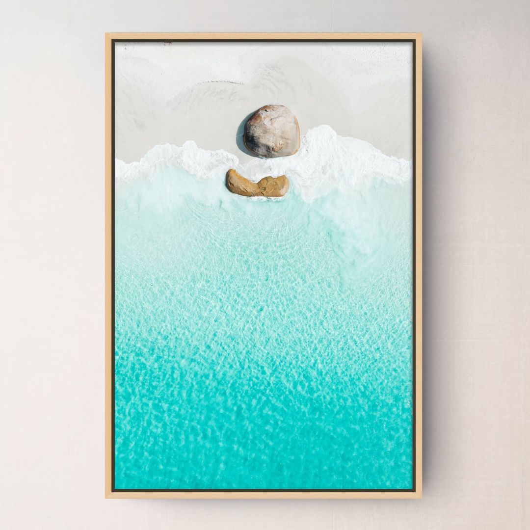 Little Beach, Albany canvas displayed on a wall