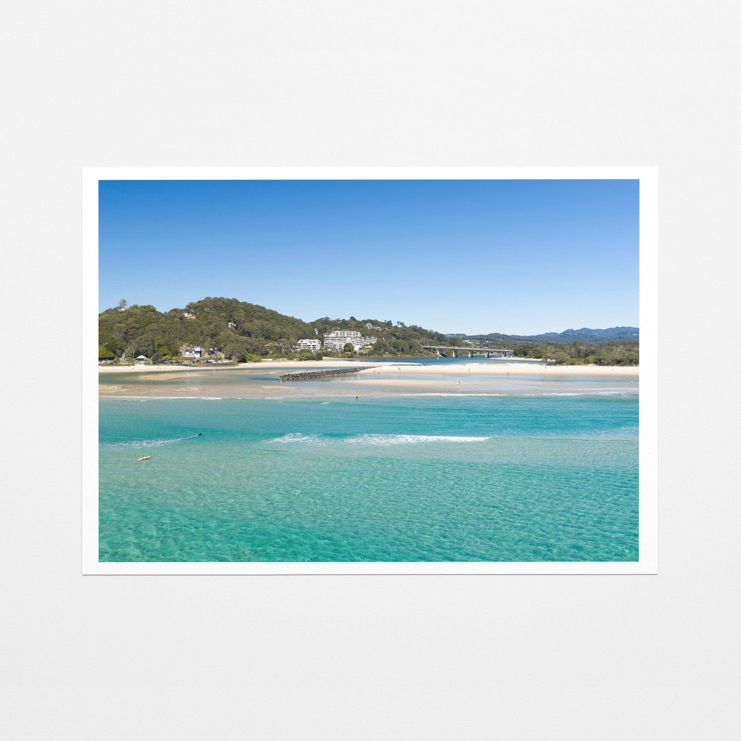Palm Beach creek entrance Fine Art Paper Print