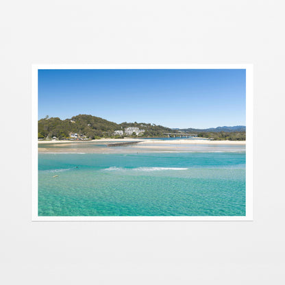 Palm Beach creek entrance Fine Art Paper Print
