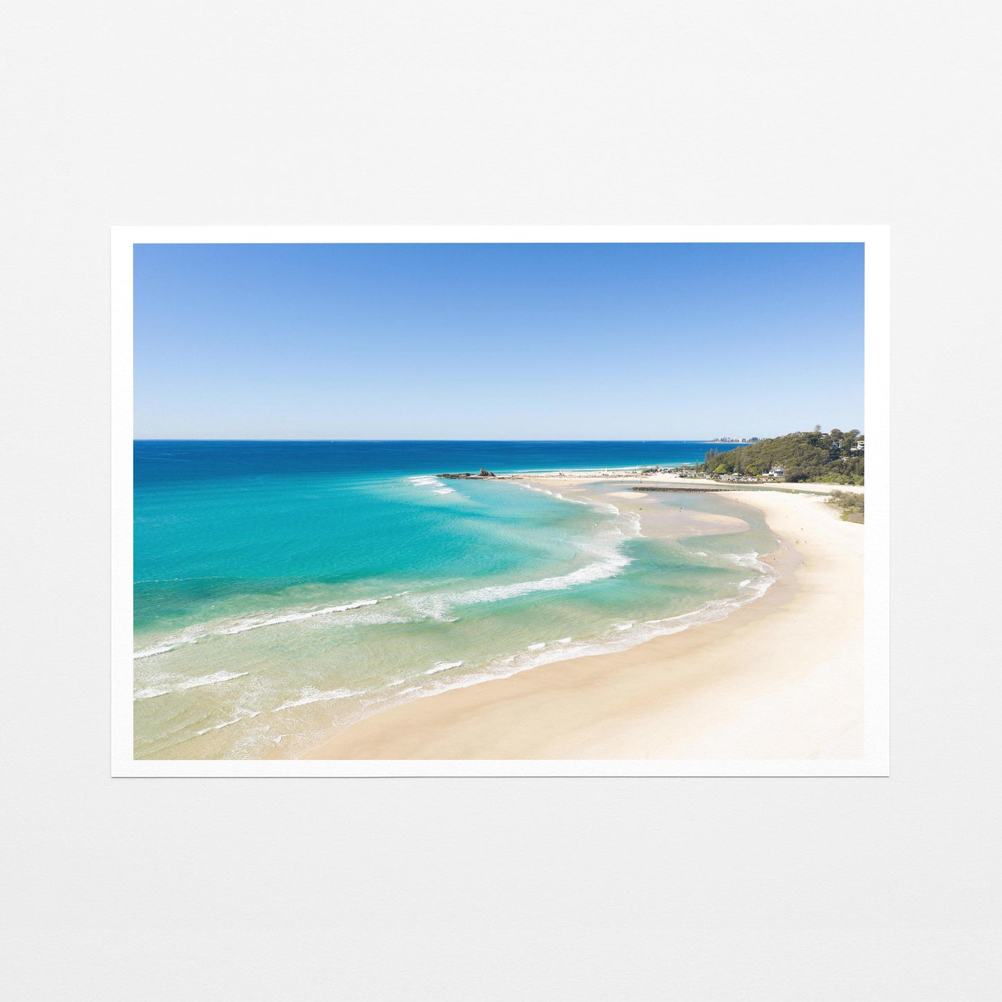 Palm Beach sandbar Gold Coast Fine Art Paper Print