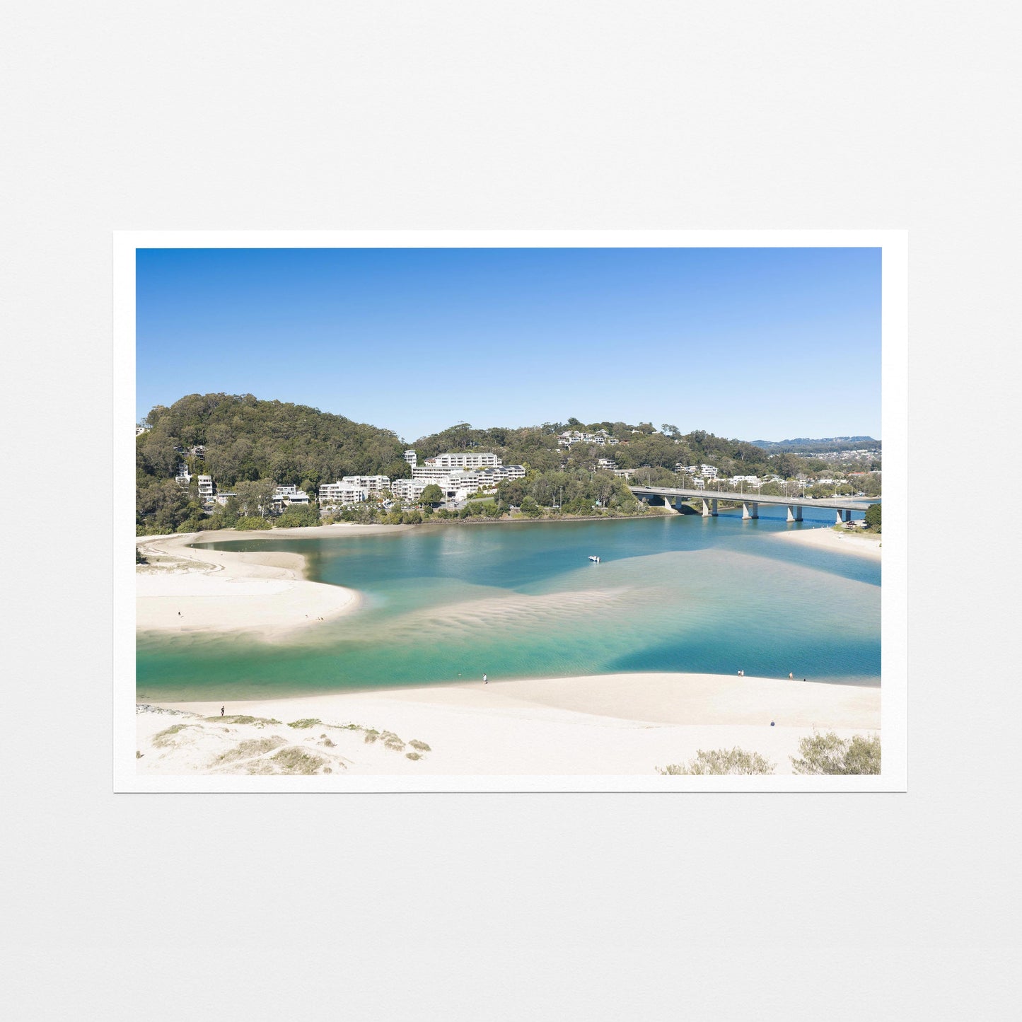 Palm Beach creek mouth Fine Art Paper Print