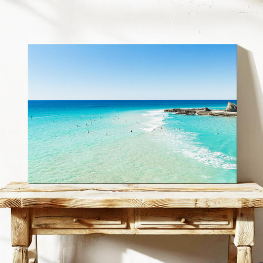 Palm Beach Surfers Point Canvas Wall Art QLD