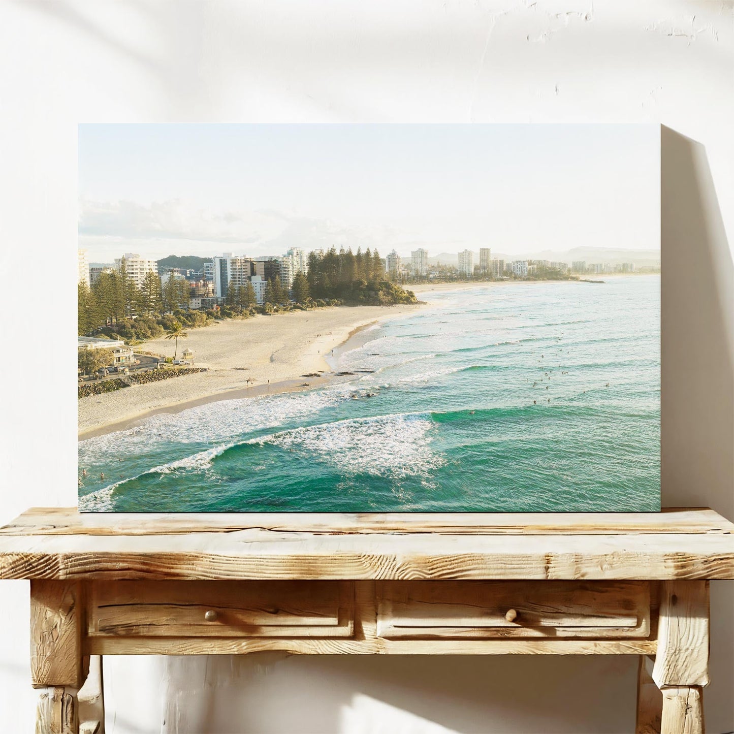 Rainbow Bay Beach wall art QLD canvas