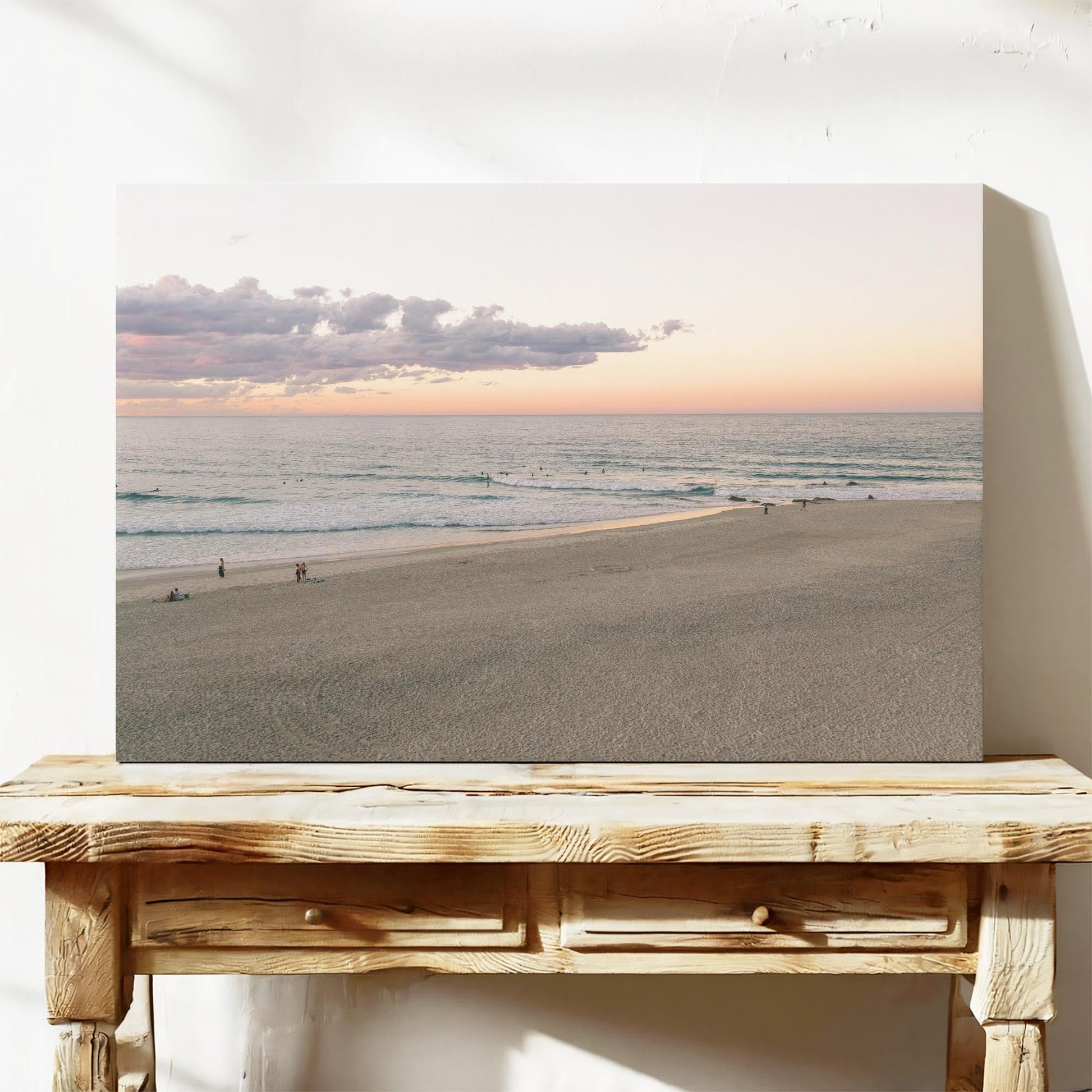 Rainbow Bay sunset beach canvas QLD wall art
