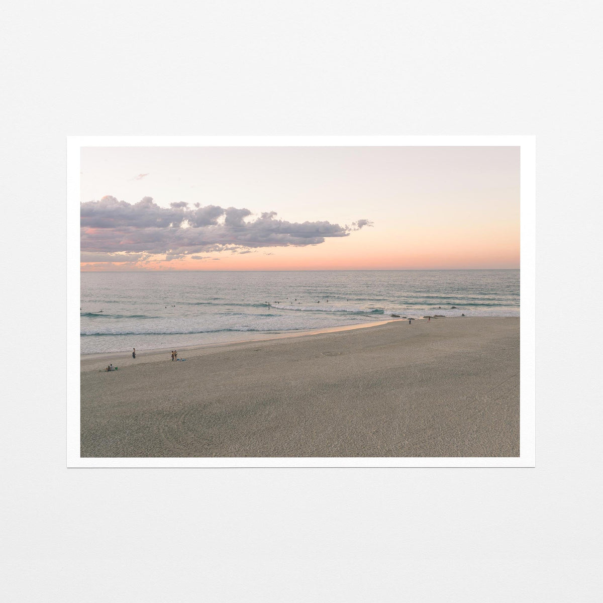 Rainbow Bay sunset beach fine art paper print