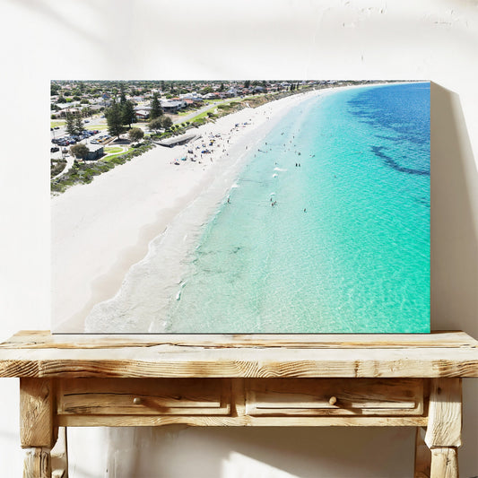 Safety Bay Beach aerial canvas wall art Rockingham WA