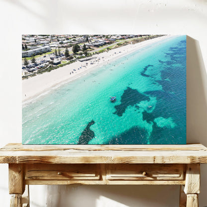 Safety Bay reef aerial canvas print Rockingham WA