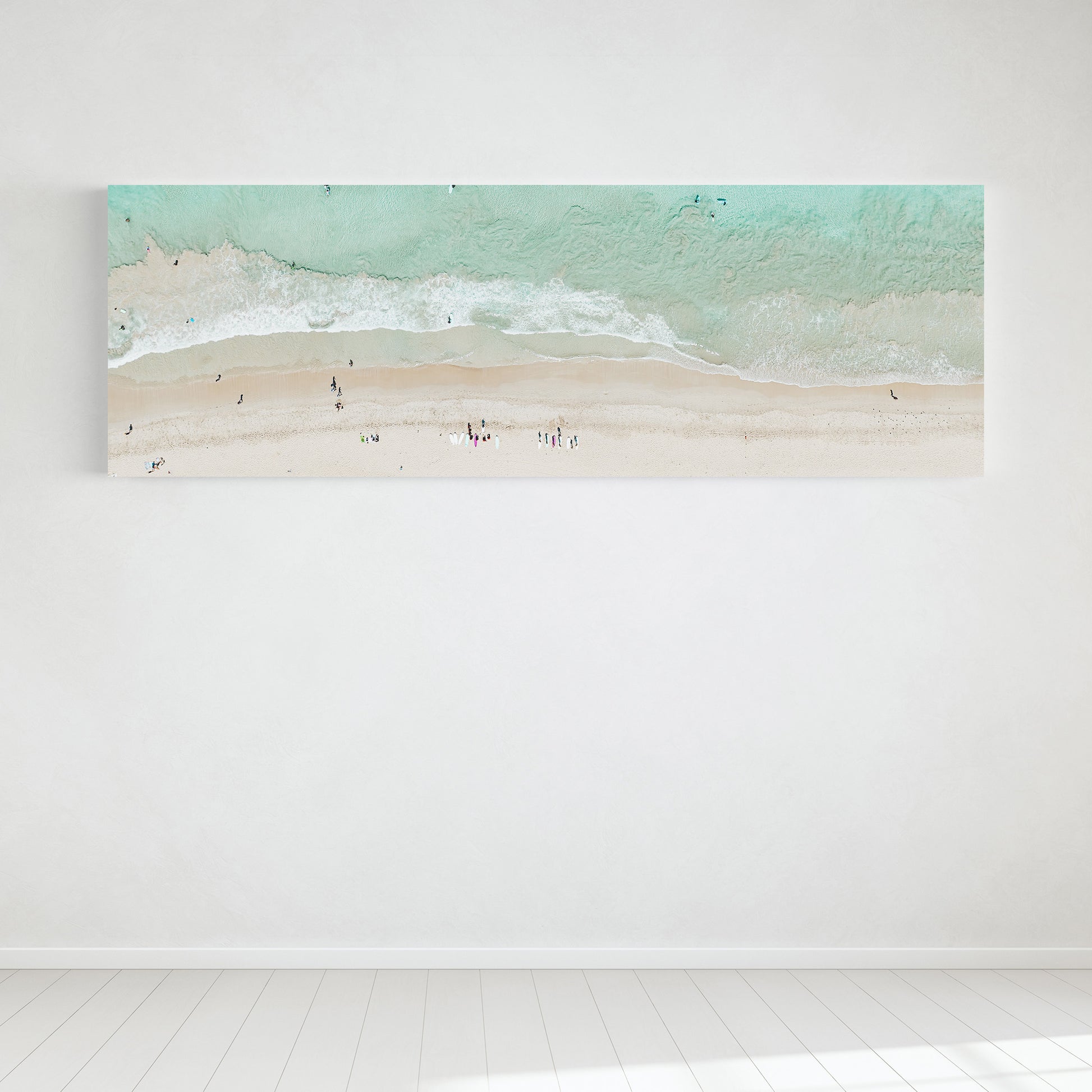 Panoramic Scarborough Beach surfer canvas