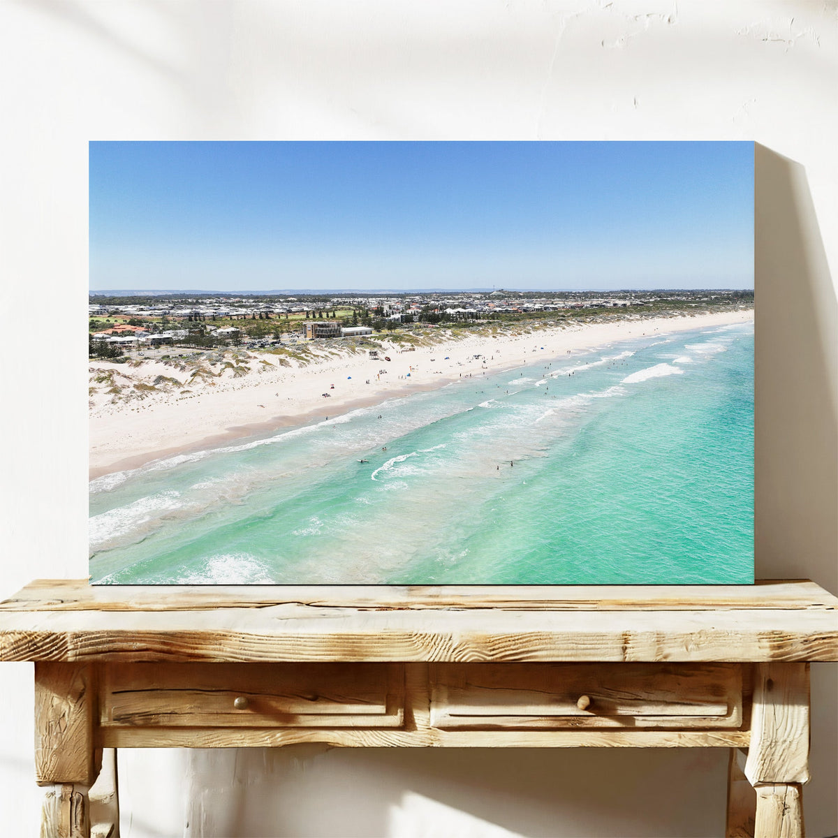 Secret Harbour Beach aerial canvas wall art Rockingham WA