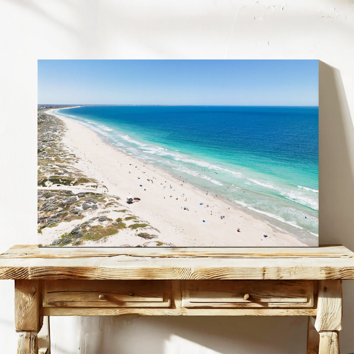 Secret Harbour coastline aerial canvas print Rockingham WA